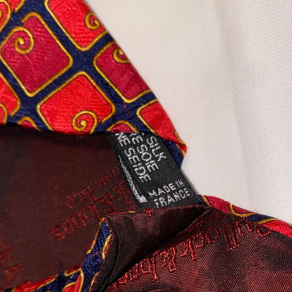 Bullock and Jones Red Silk Tie